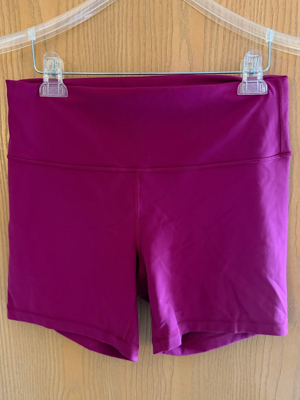 Lululemon Magenta Pink Align High-Rise Athletic Bike Shorts 6” Inseam Size 14